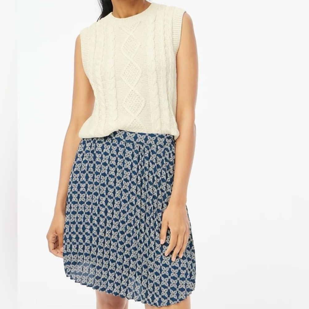 J. Crew Factory Pleated Mini Skirt
